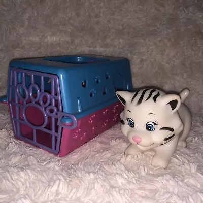 SIMBA Toy Pet Carrier Rare Children’s Play Toy Blacks & White Kitten Cat • £19.95