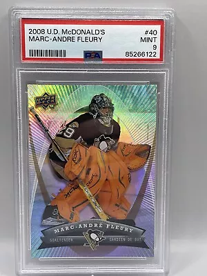 2009-09 McDonald's Upper Deck #13 Marc-Andre Fleury PSA 9 • $14.99