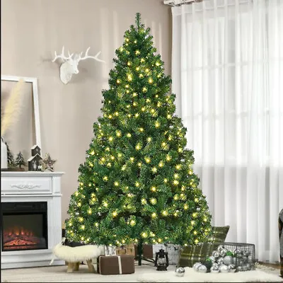 4/5/6/7FT Green Spruce Realistic Artificial Holiday Christmas Tree With Stand • $46.99