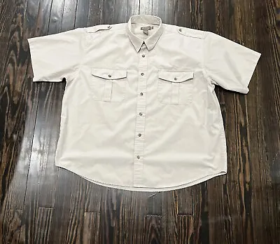 Cabela’s Safari Series Short Sleeve Shirt Men’s 2XL Beige • $24.99