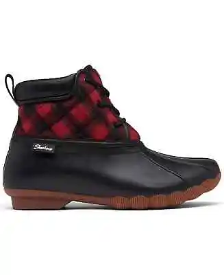 NWT SKECHERS Women's Size 8 Women's Pond Good Plaid Duck Boots From Finish Line • $17.10