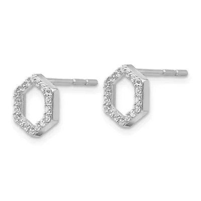 14K White Gold 1/5 Carat Lab Grown Created Diamond Stud Earrings • $447