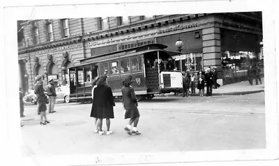 1930s-40s Photo Market Street Railway Car 515 Washington-Jackson San Francisco • $37.50