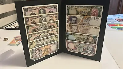 Ecuador Collection Of Original Banknotes Case Set 11 Pcs 1984 - 1999 UNC  • $45.99