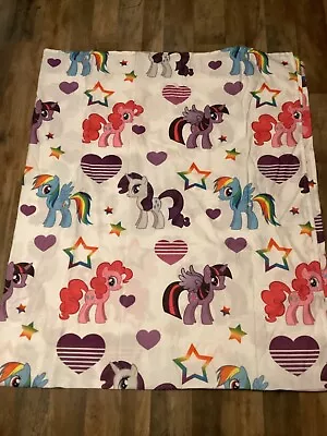 My Little Pony Standard Twin Sheet Hasbro 2014 100% Polyester Multicolor Ponies  • $13