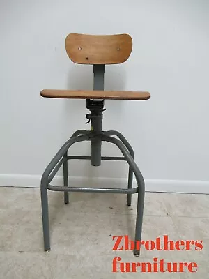 Vintage Bevco Industrial Medium Counter Swivel Bar Stool Chair • $329