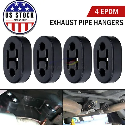 4 Set Exhaust Pipe Mounting Bracket Muffler Hangers Insulator Universal Car • $11.80