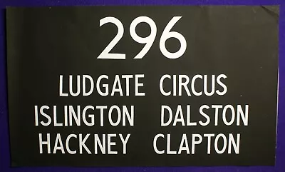 296 Ludgate Circus Islington Dalston Hackney Clapton London Bus Paper Blind • £35