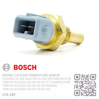 Bosch Engine Coolant Temp Sensor V8 304 & 355 [holden Vn-vp-vr-vs-vt Commodore] • $49.50