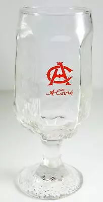 Adolph Coors Stemmed Beer Glass With Red A Coors Logo 7  Tall • $8.88