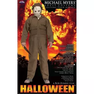 Michael Myers Rob Zombie Adult Halloween Costume ONE SIZE FITS 6' 200 LBS • $63.10