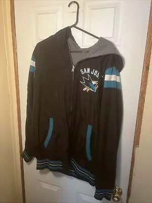 San Jose Sharks Reversible Jacket XL See Pics Is Some Wear To The Jacket • $49.99