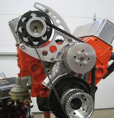 $104.95 • Buy 327-350 Sbc Alternator  Bracket Kit  For Gilmer Belt Drive Billet Alum 302 400