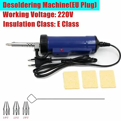 $45.89 • Buy Desoldering Pump Electric Solder Tin Sucker Vacuum Soldering Remove Pump EU Plug