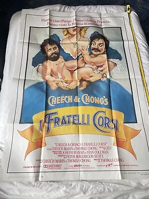 Italian Movie Cinema Poster Cheech And Chong The Corsican Brothers 1984 Cult • £49