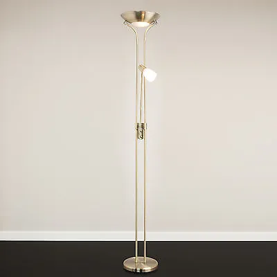 Mother And Child Floor Lamp - Antique Brass - Complete With LED Bulbs • £69.99