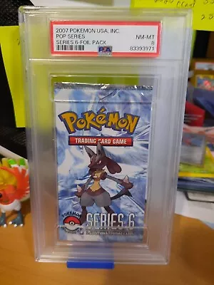 2007 Pokemon Pop Series 6 Sealed Booster Pack Graded PSA 8 NM-MT (cert 83393971) • $119.59