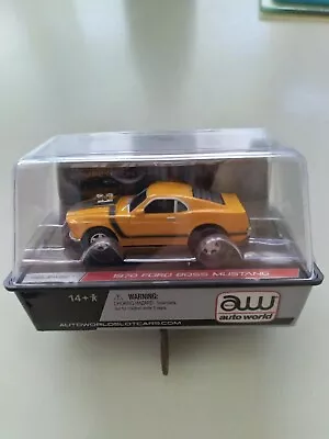 AUTO WORLD AW SUPER Lll 3 1970 FORD BOSS 302 MUSTANG REL 1 SLOT CAR NEW SEALED • $75