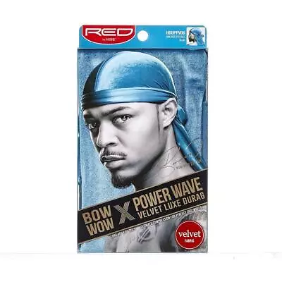 KISS RED Bow Wow Power Wave Velvet Luxe Durag (Blue) • $7.55