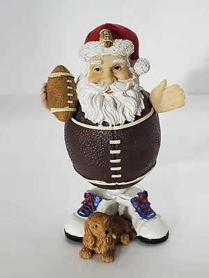 $7.99 • Buy Santa Football Player With Dog Mini Bobble Head Bobblehead RARE