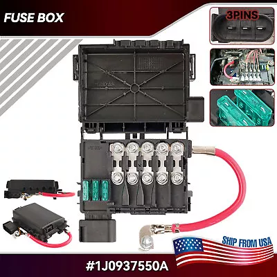 Car Battery Fuse Box Holder Terminal Fit For VW Jetta Golf MK4 Beetle 1J0937550A • $15.49