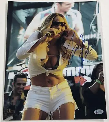 $330 • Buy Hot Sexy Mariah Carey Signed 11x14 Photo Authentic Autograph Beckett Coa D