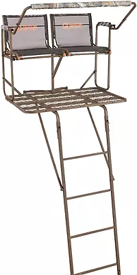 17' 2-Man Ladder Tree Stand Climbing Hunt Seat Hunting Gear Equipment Accessori • $397.86