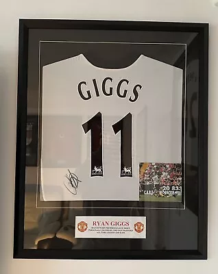 £550 • Buy Manchester United Ryan Giggs Player Issue Signed Away Shirt With COA