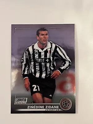 2022-23 Topps Stadium Club Chrome UEFA Zinedine Zidane Juventus Card • £1.85