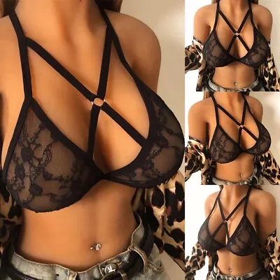 Clubwear Bra Top Women Soft Costumes Summer D Transparent Erotic Exotic • $17.29