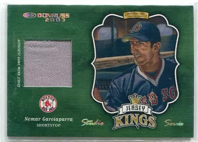 2003 Donruss Jersey Kings Studio Series Baseball Card #3 Nomar Garciaparra 01 DK • $45