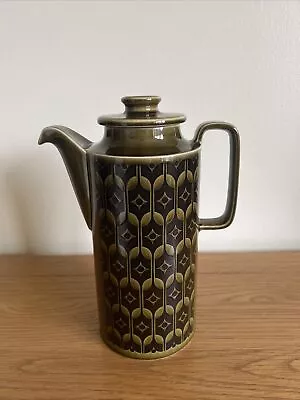 Vintage Hornsea Heirloom Green Ceramic Coffee Pot Excellent Condition • £30