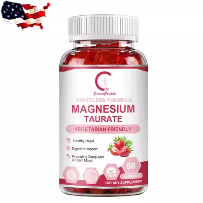 1800MG Magnesium Taurate Support Cardiovascular HealthCalm MoodReduces Anxiety • $14.99