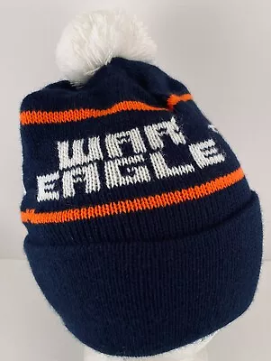 Vintage Auburn War Eagles Tigers Winter Hat Beanie Knit Cap Pom HTF • $13