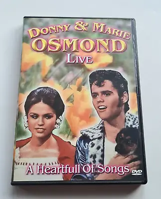 Donny & Marie Osmond Live DVD - DISC CRACKED - READ DESCRIPTION LOOK AT PICTURES • £4.95