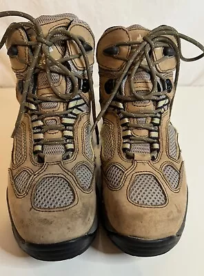 VASQUE Breeze 7465 GORE-TEX Waterproof Hiking Boots Women's Size 9M Tan Lace Up • $35