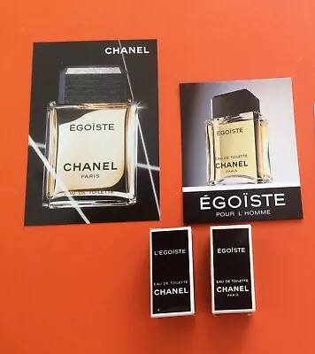 Chanel Egoiste 2 Cards2 Diff Miniatures • £20