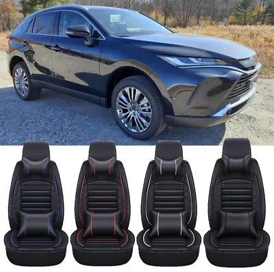 For Toyota Venza Car Seat Covers Full Set 2/5-Seater Cushion Luxury PU Leather • $149.19