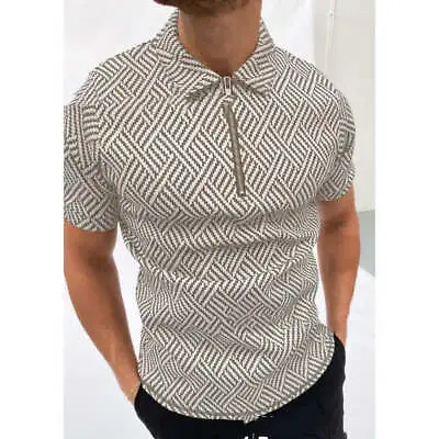 Lapel Loose-Fitting Printed Casual Men's Clothing • $26.77