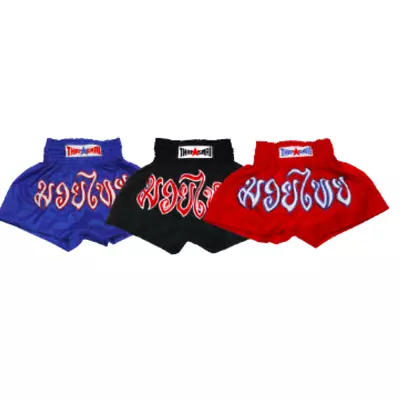 Men Muay Thai Shorts Light Weight Nylon Elastic Waistband THAISMAI Boxing Combat • $46.95