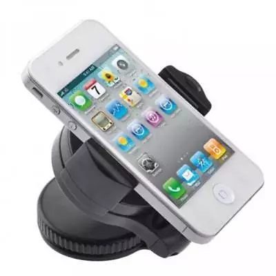 COMPACT CAR MOUNT WINDSHIELD PHONE HOLDER SWIVEL WINDOW CRADLE For SMARTPHONES • $10.54