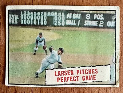 1961 Topps - Baseball Thrills #402 Don Larsen Perfect Game • $8