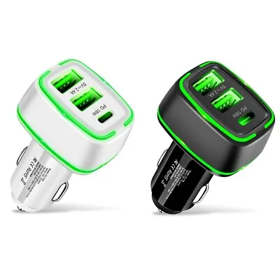 Car Charger For IPhone 15 Pro Max 14 13 12 Fast Charge 18W PD Type C USB Adapter • £5.99