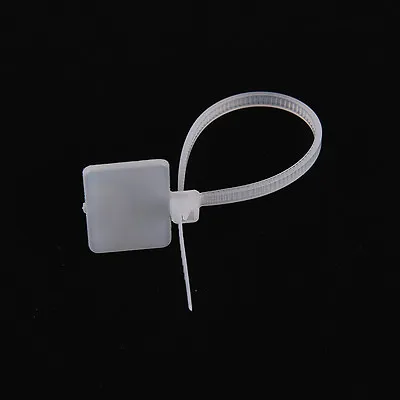 100Pcs Nylon Self-Locking Label Tie Network Cable Marker Cord Wire Strap Zip  ZD • £5.56