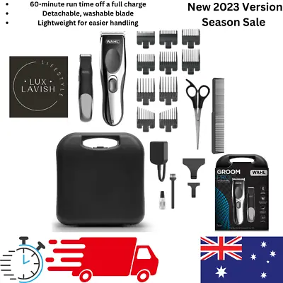 Wahl Cordless Pro Hair Clipper Trimmer Shaver Professional Grooming Combo Kit AU • $170.41