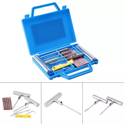 Tire Repair Kit For Car Motorcycle Truck Plug Tyre Mending Tool Heavy Duty • $11.60