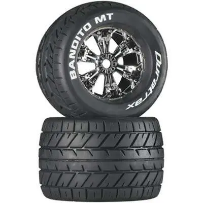 Duratrax DTXC3575 Mounted Bandito MT 3.8 Tire / Wheel (2) Traxxas E-Maxx Revo • $49.99