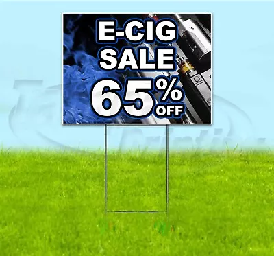 E-CIG SALE 65% OFF 18x24 Yard Sign WITH STAKE Corrugated Bandit USA VAPE DEALS • $28.34