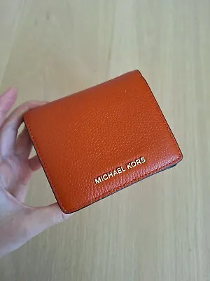 NWT MICHAEL Michael Kors Jet Set Travel Carryall Card Case Wallet Orange • $49