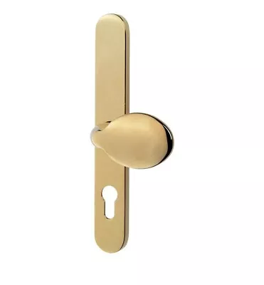 UPVC Door Handle Gold Yale Sprung Lever/Pad PVC Double Glazing Set Pair • £33.99